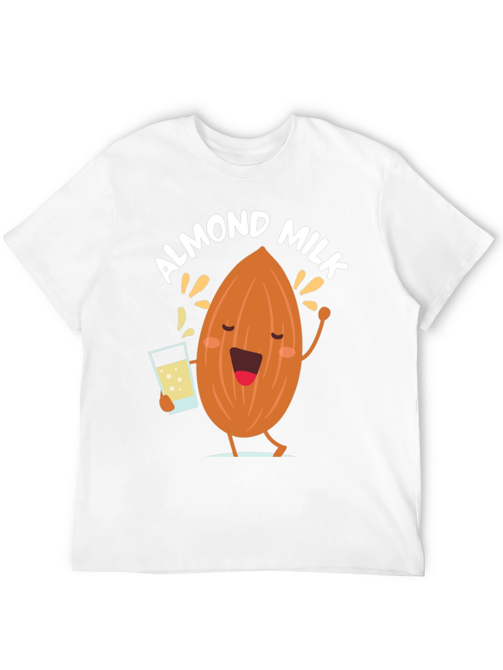 Almond Milk Graphic Tee - Funny Cartoon T-Shirt
