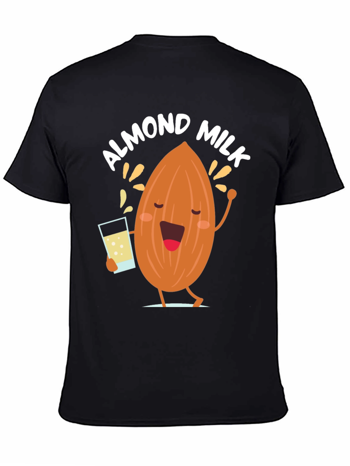 Almond Milk Graphic Tee - Funny Cartoon T-Shirt