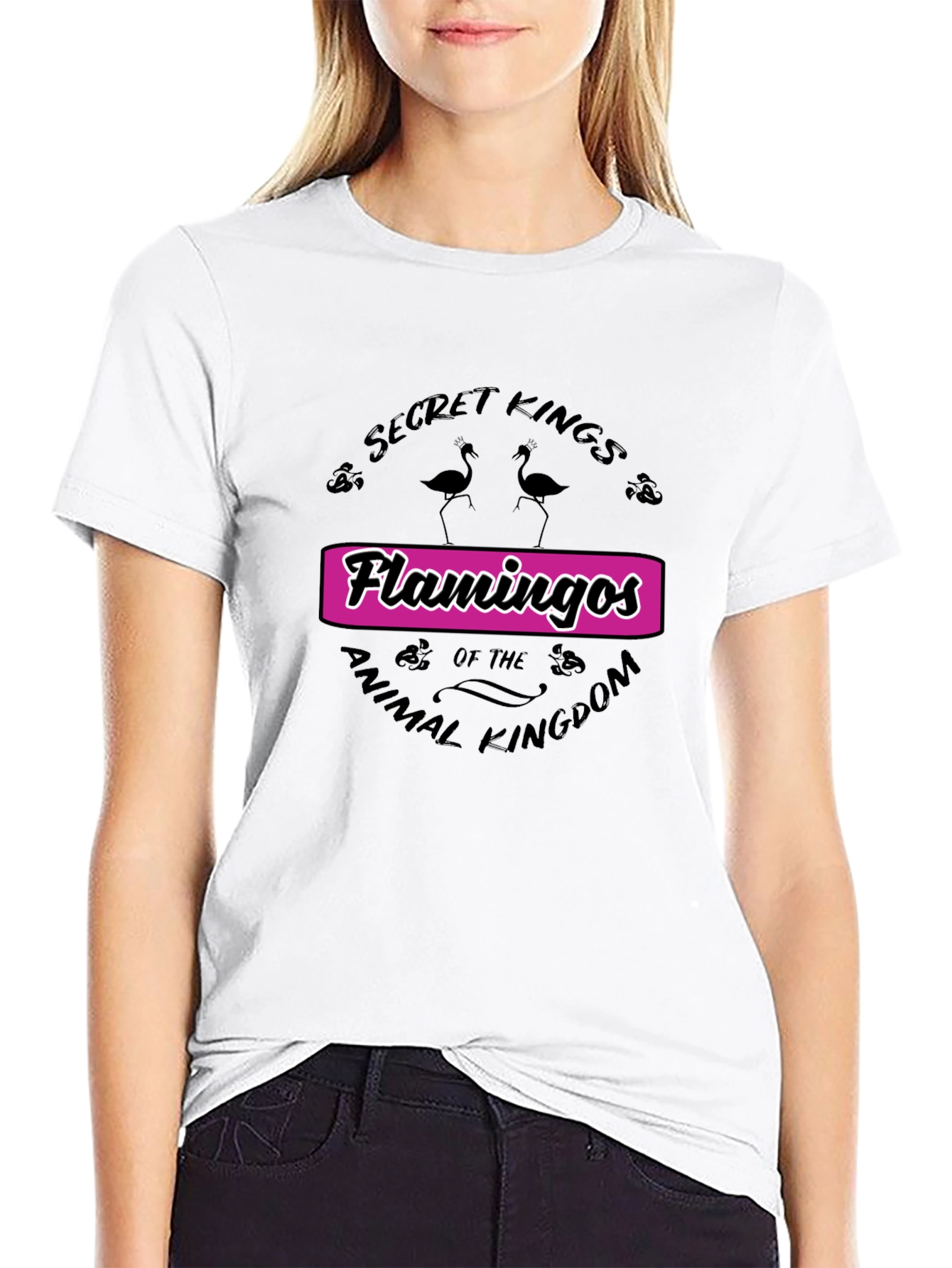 Secret Kings Flamingos Graphic Tee