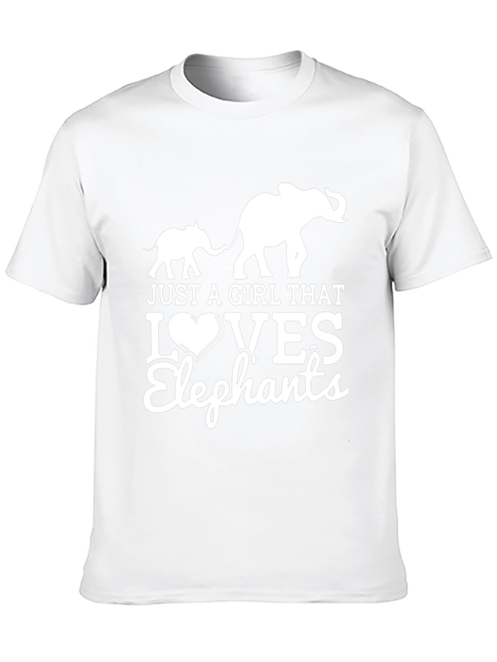 Elephant Lover Graphic Tee - Black Cotton T-Shirt