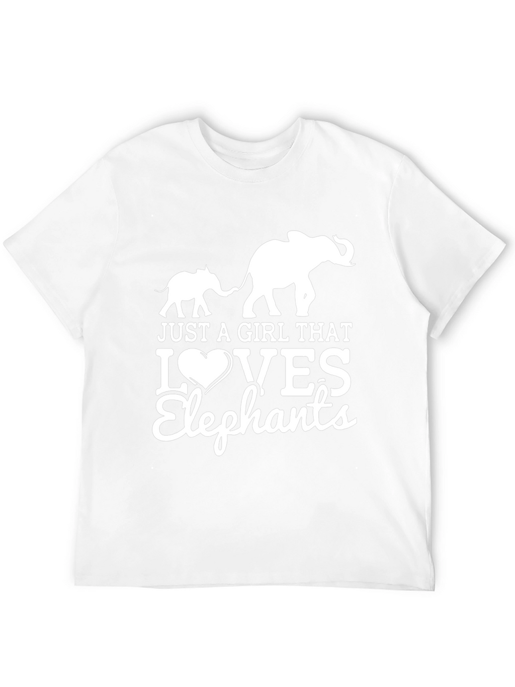 Elephant Lover Graphic Tee - Black Cotton T-Shirt
