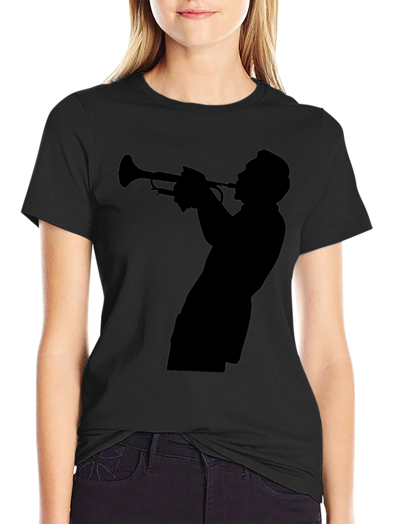 Jazz Trumpet Silhouette T-Shirt