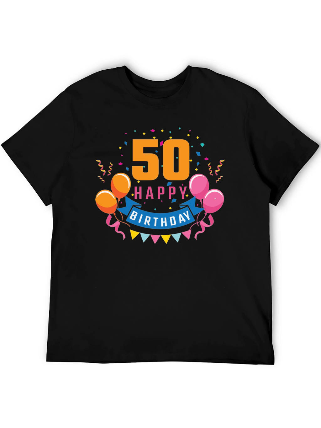 50th Happy Birthday Graphic Tee