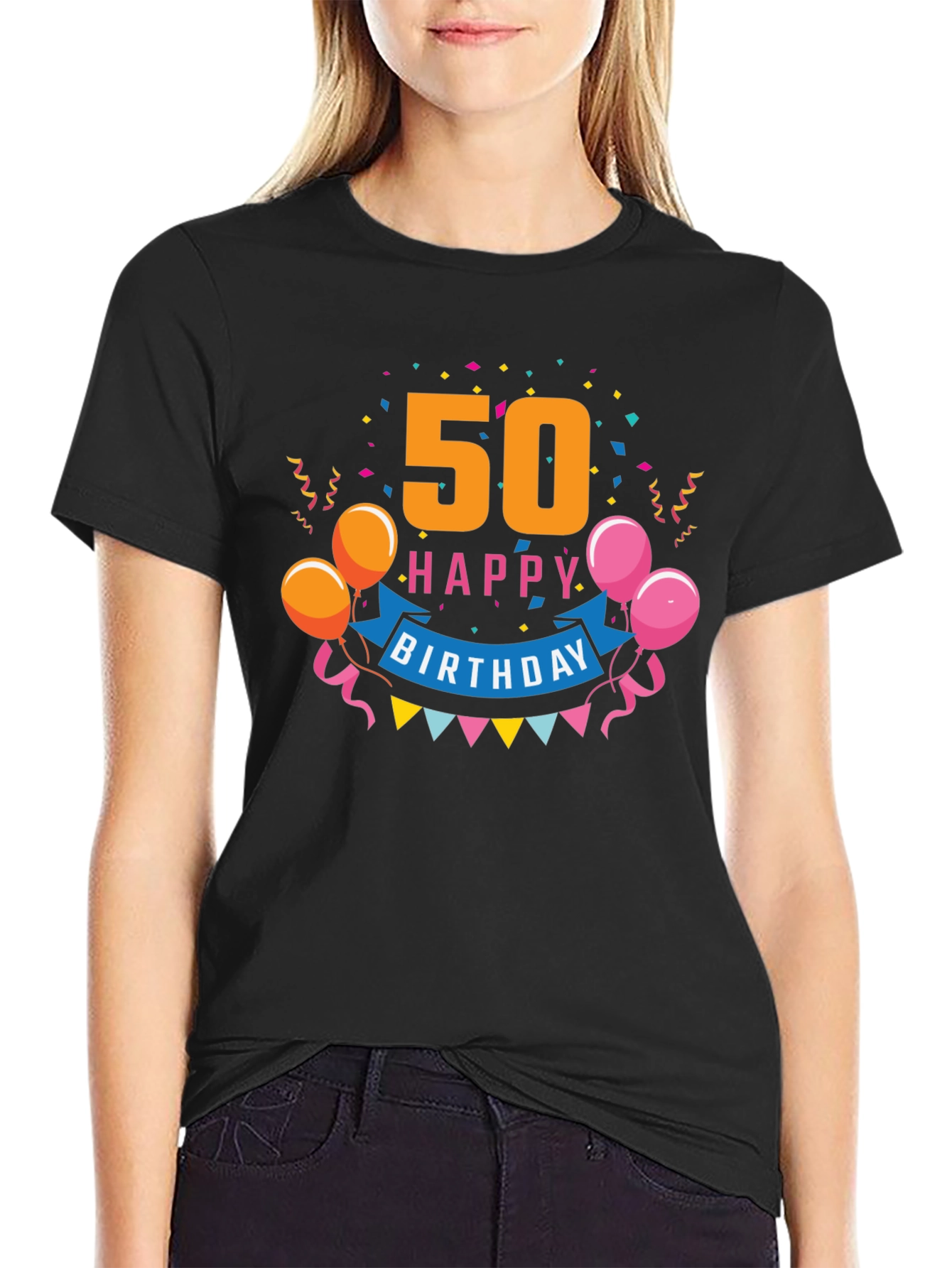 50th Happy Birthday Graphic Tee