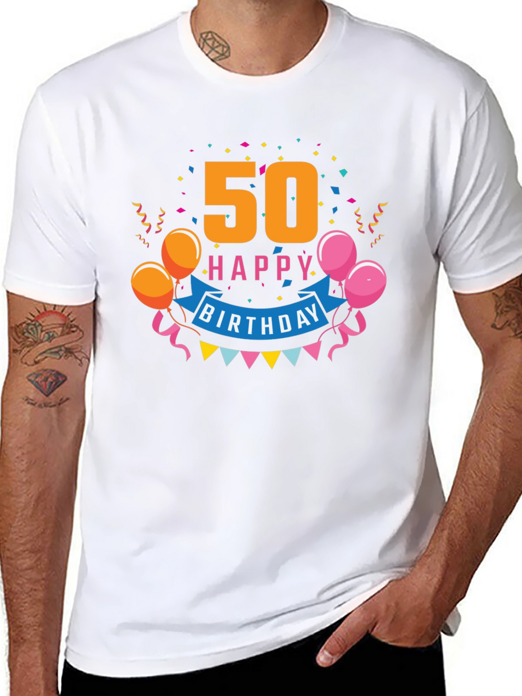 50th Happy Birthday Graphic Tee