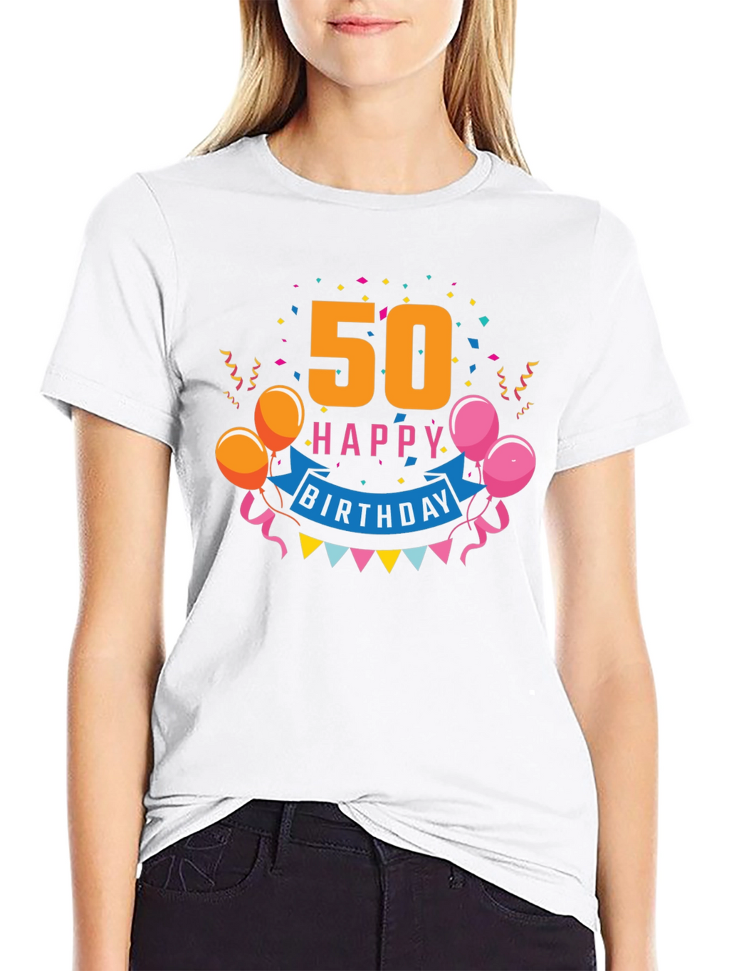 50th Happy Birthday Graphic Tee
