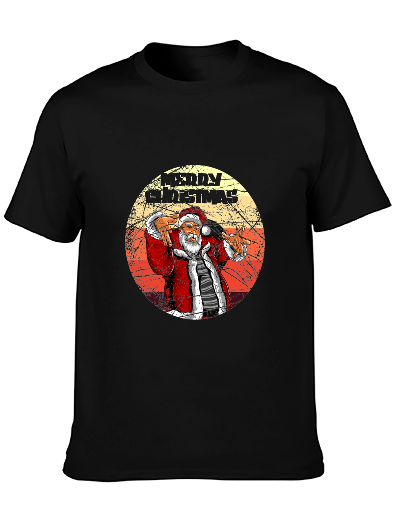 Merry Christmas Santa Graphic T-Shirt