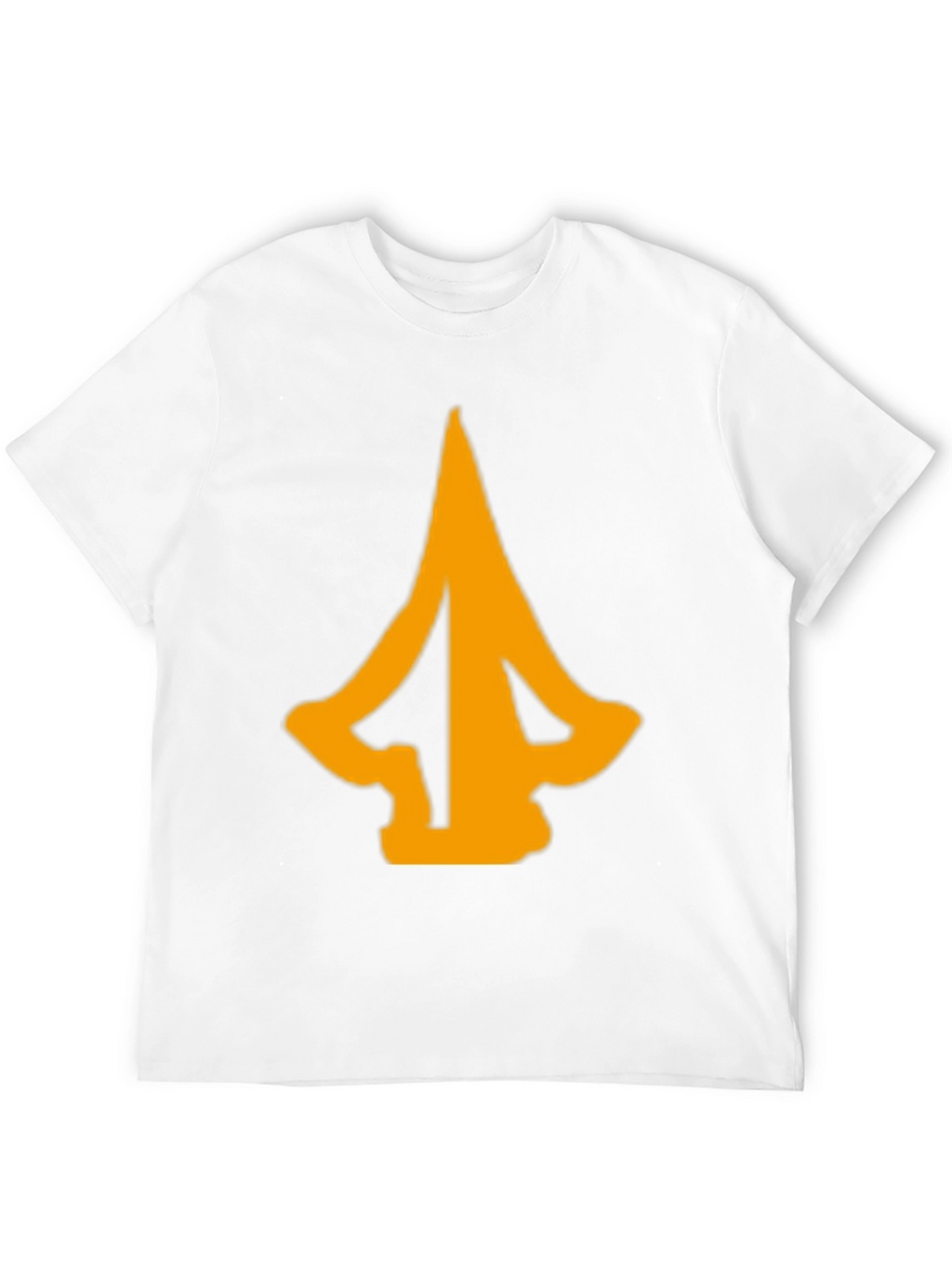 Mens Black T-Shirt with Abstract Arrow Graphic
