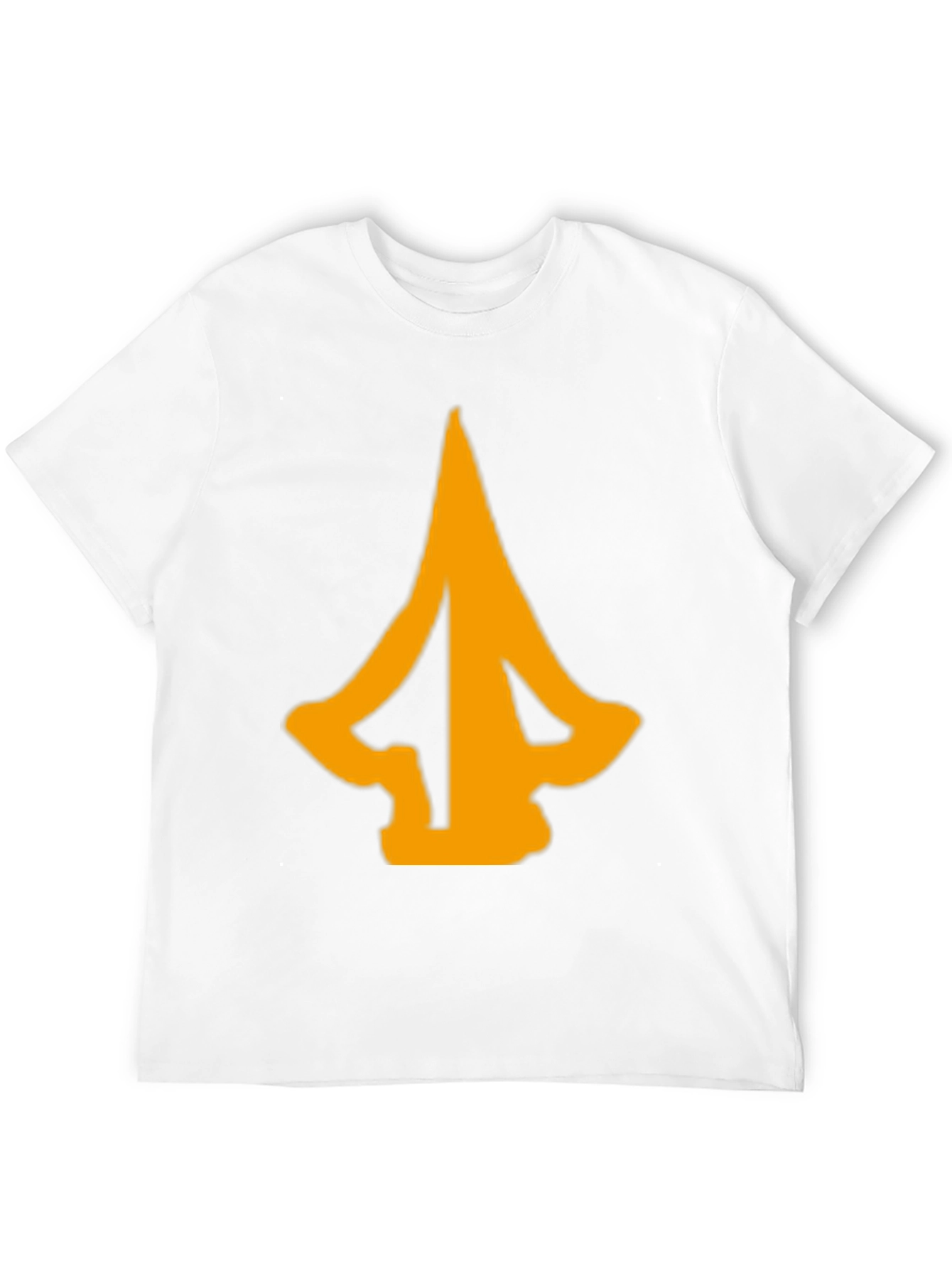 Mens Black T-Shirt with Abstract Arrow Graphic
