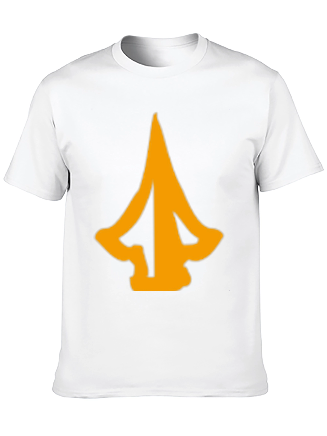 Mens Black T-Shirt with Abstract Arrow Graphic