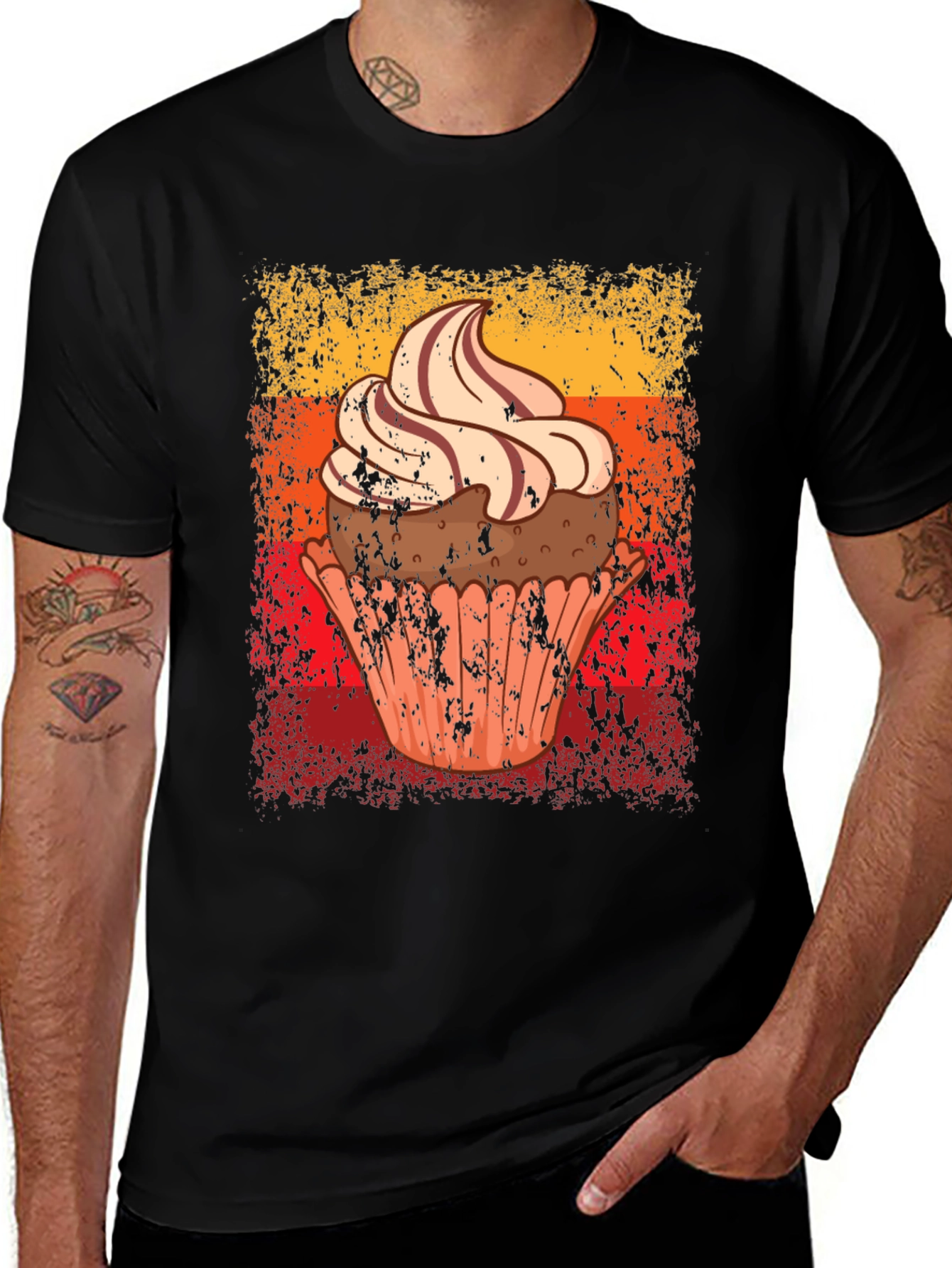 Cupcake Graphic Tee - Novelty Dessert T-Shirt