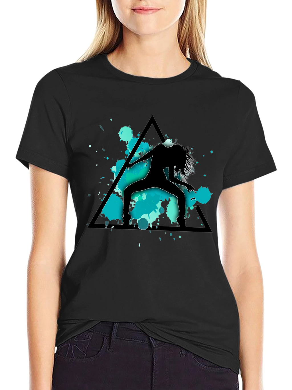 Geometric Dancer Graphic Tee