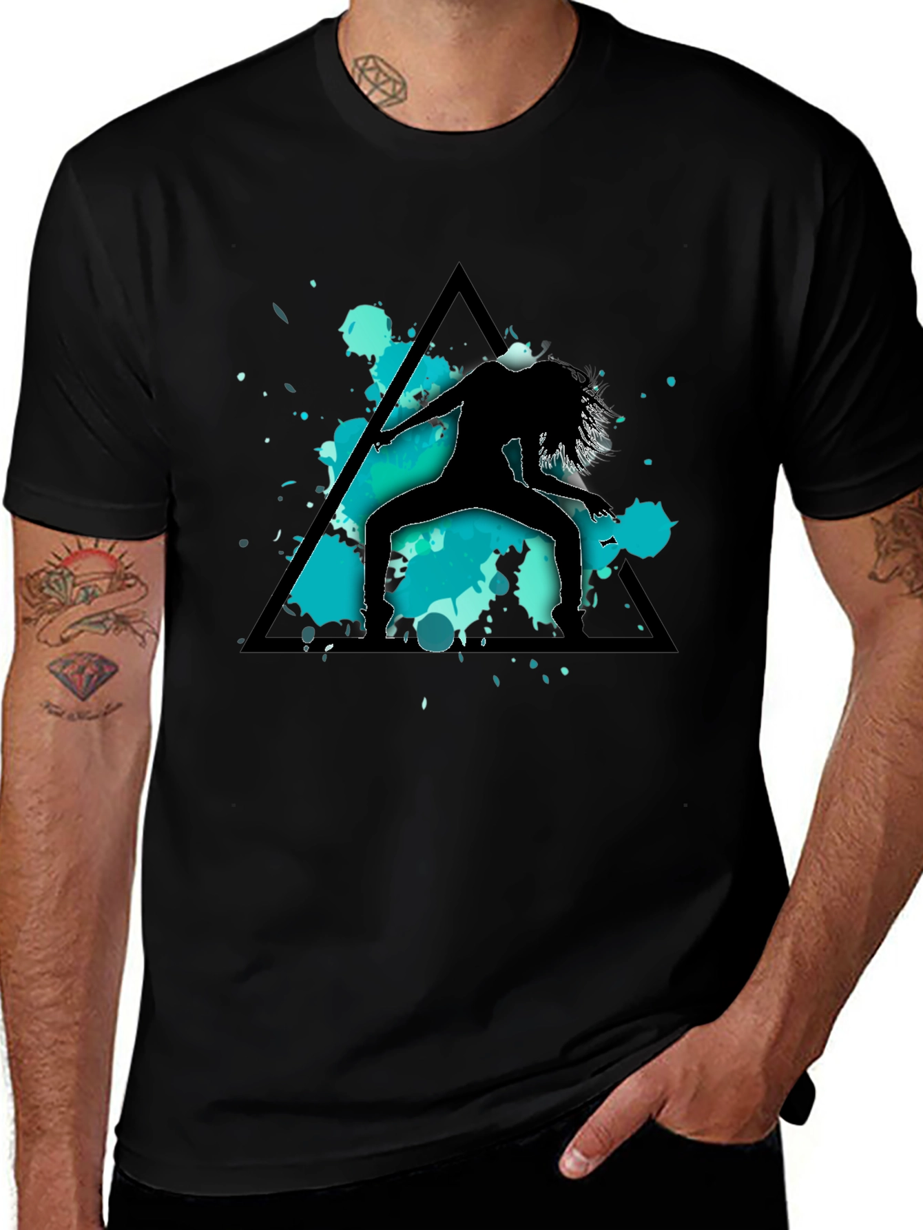Geometric Dancer Graphic Tee