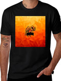 Fiery Eagle Graphic Tee - Bold Style