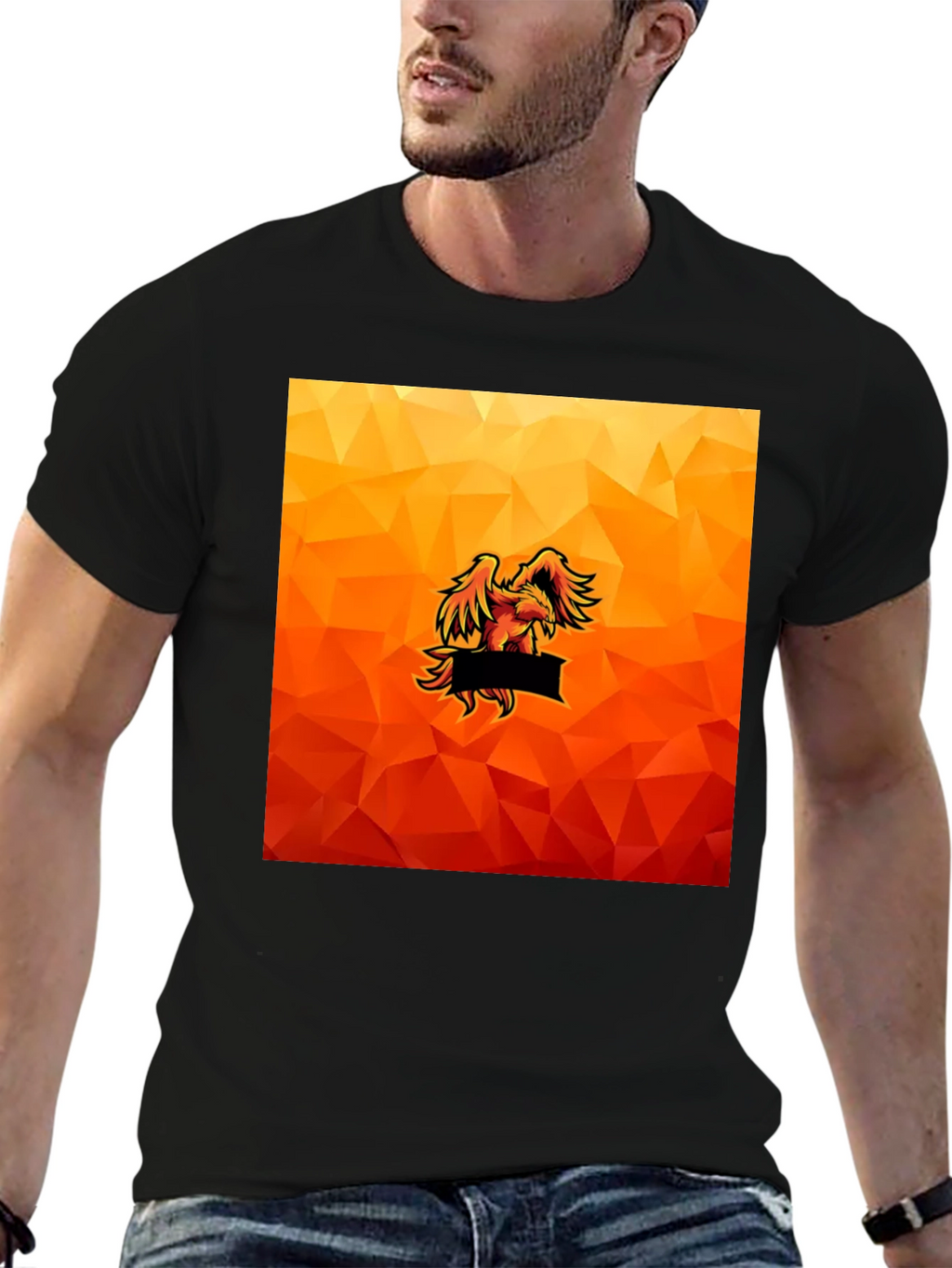 Fiery Eagle Graphic Tee - Bold Style