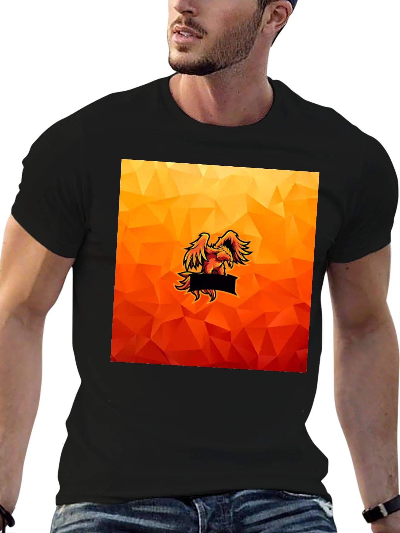 Fiery Eagle Graphic Tee - Bold Style