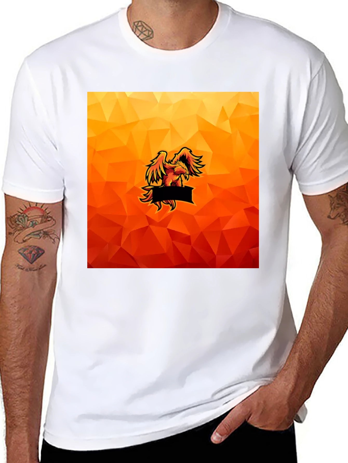 Fiery Eagle Graphic Tee - Bold Style