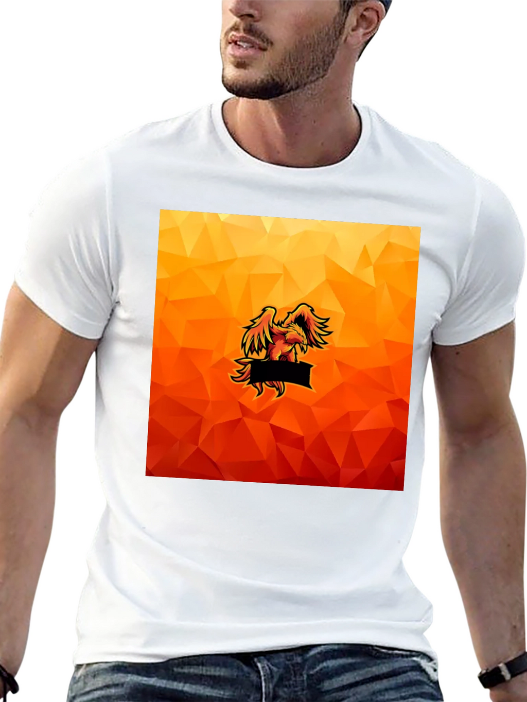 Fiery Eagle Graphic Tee - Bold Style