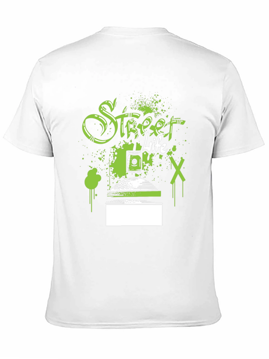 Street Life Spray Paint Graphic T-Shirt