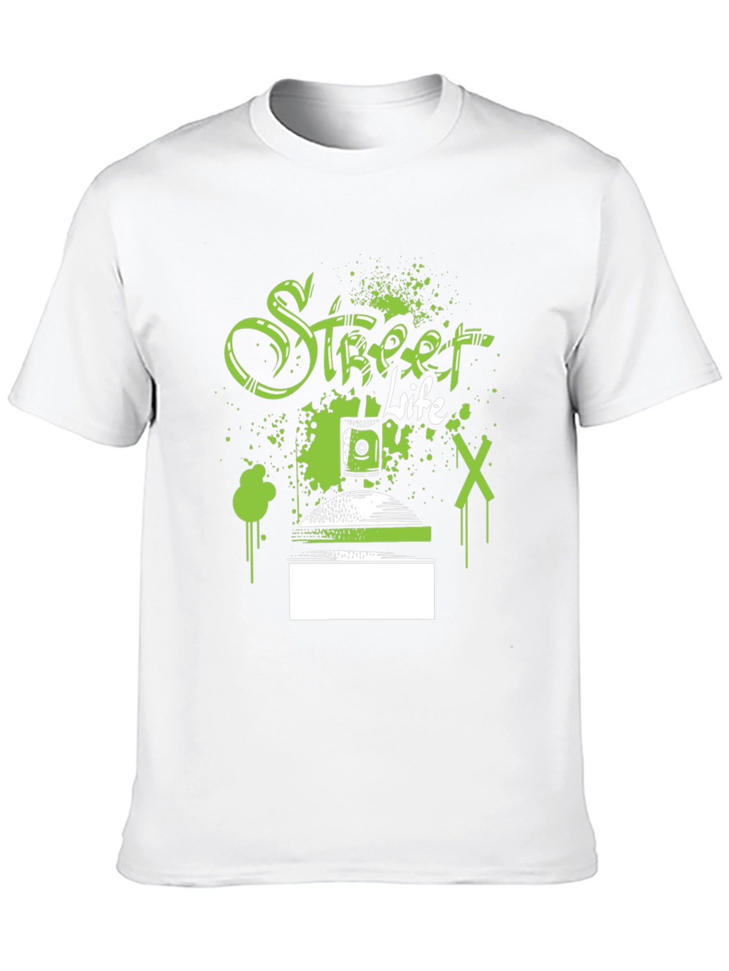Street Life Spray Paint Graphic T-Shirt