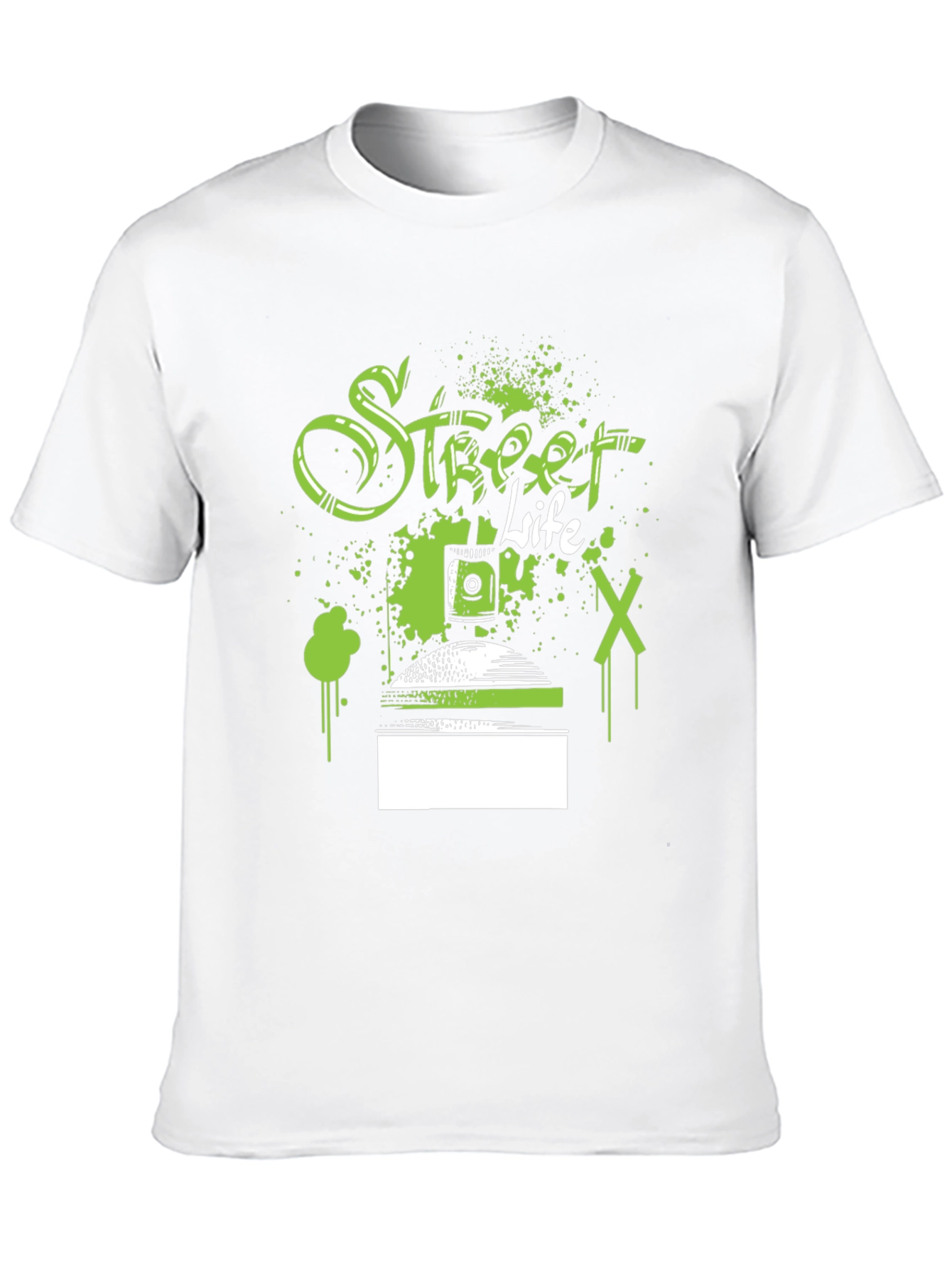 Street Life Spray Paint Graphic T-Shirt
