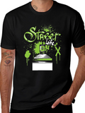 Street Life Spray Paint Graphic T-Shirt