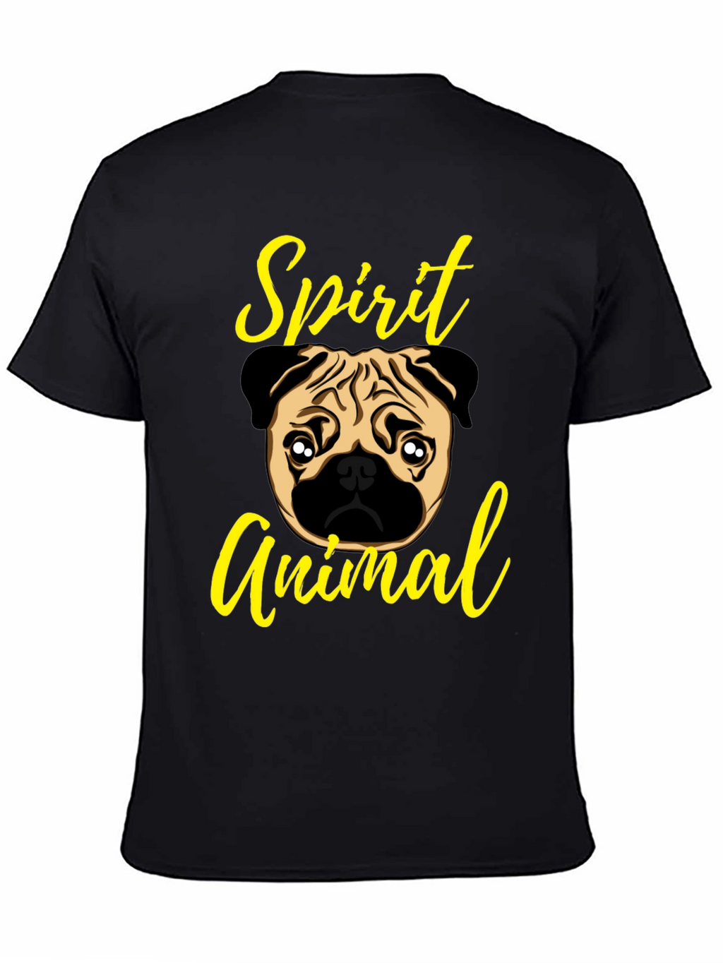Pug Spirit Animal Graphic T-Shirt