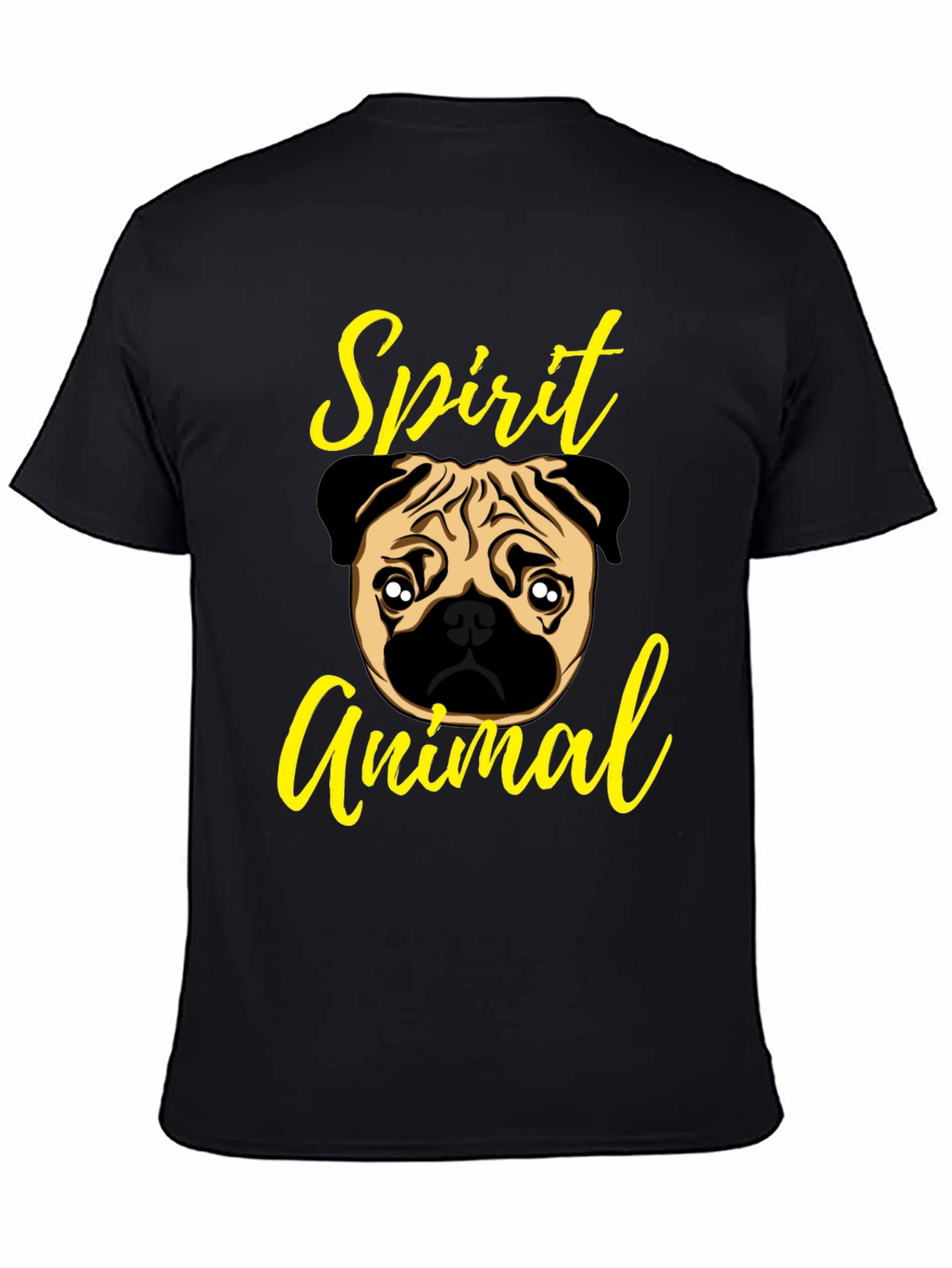 Pug Spirit Animal Graphic T-Shirt