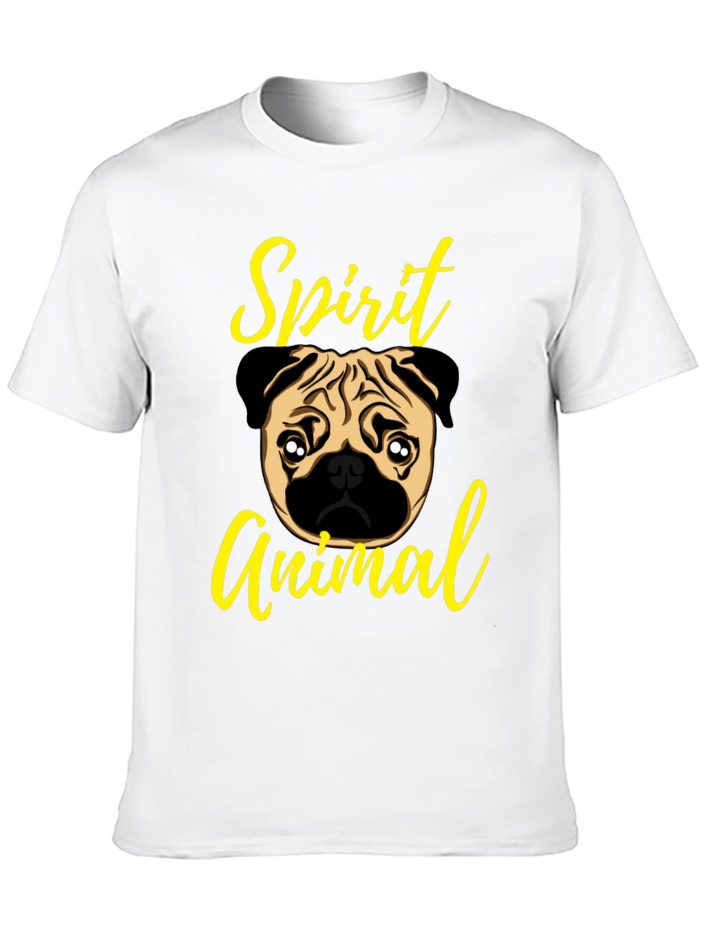 Pug Spirit Animal Graphic T-Shirt