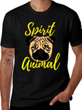 Pug Spirit Animal Graphic T-Shirt