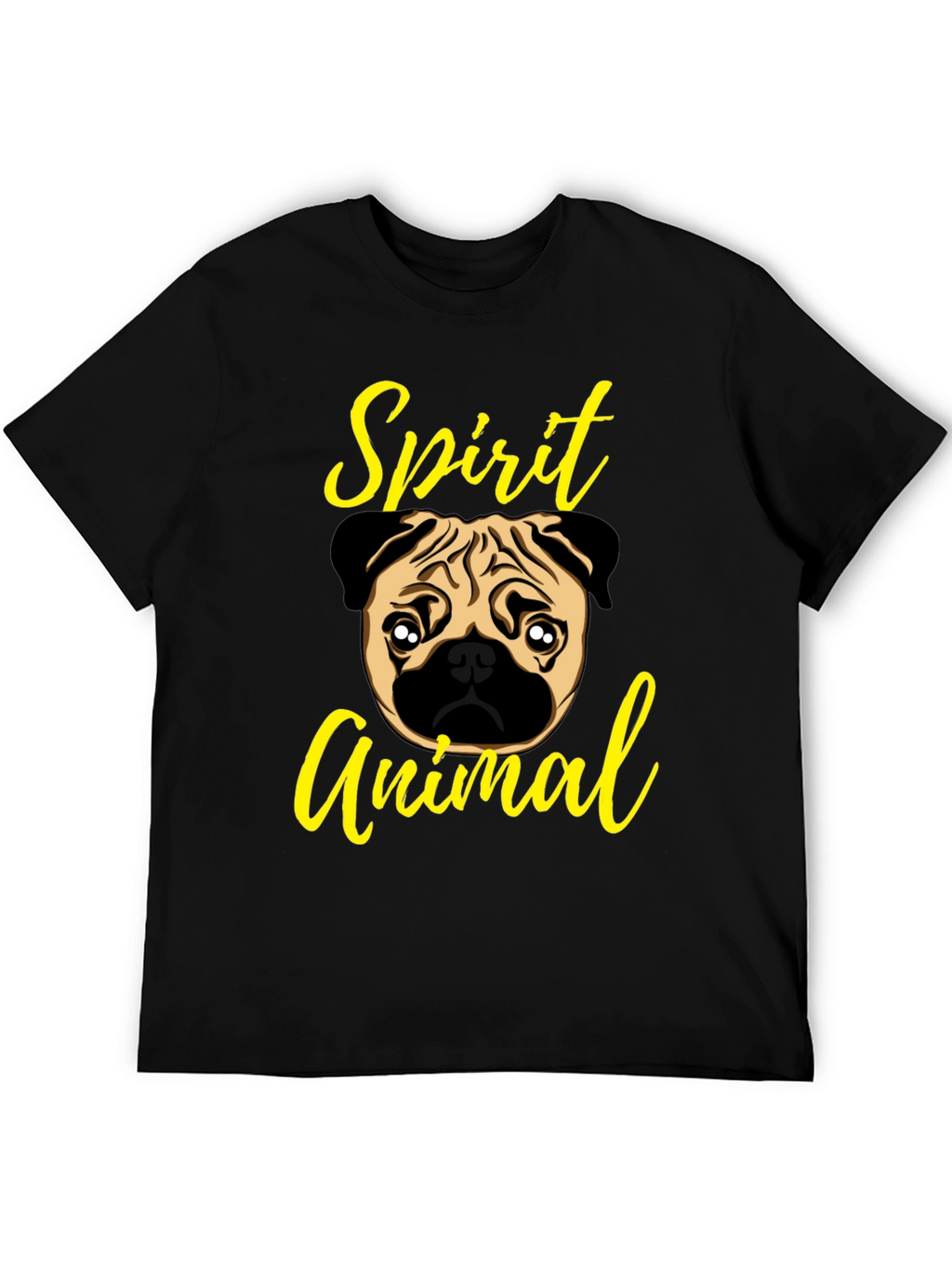Pug Spirit Animal Graphic T-Shirt