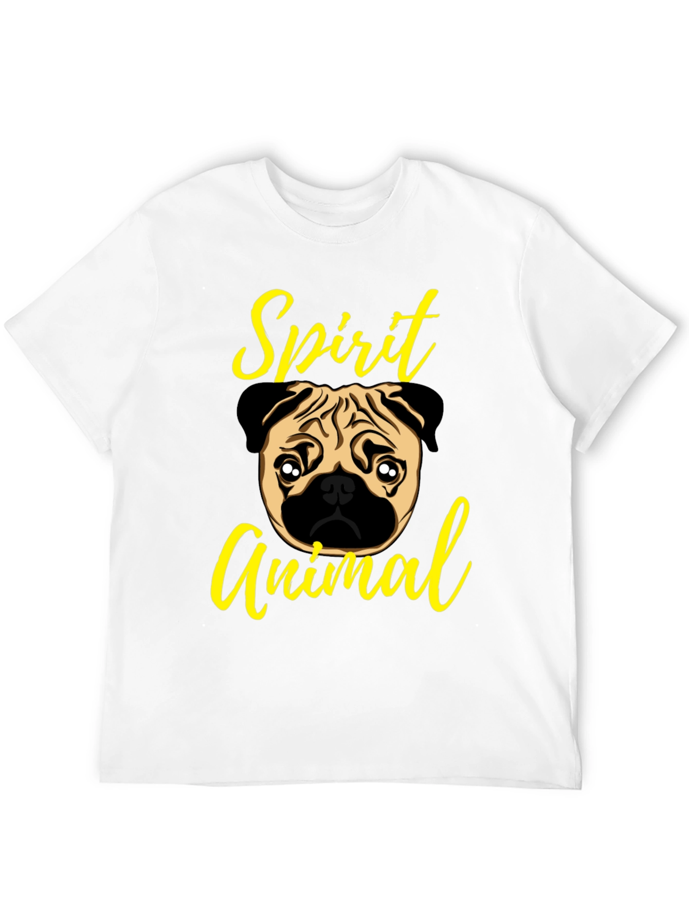 Pug Spirit Animal Graphic T-Shirt