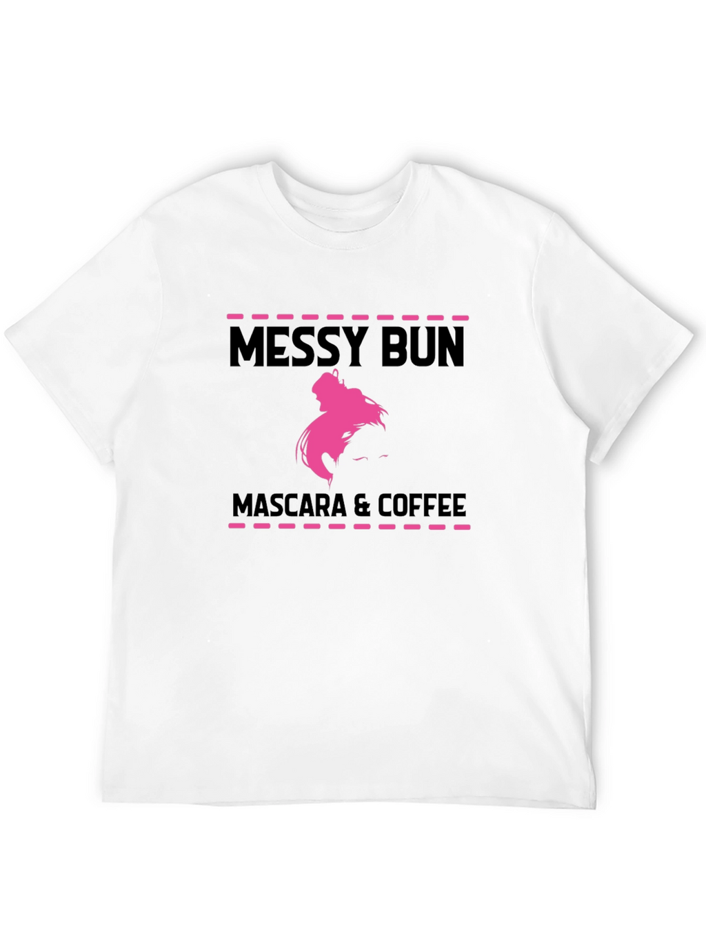 Messy Bun Mascara & Coffee Graphic T-Shirt