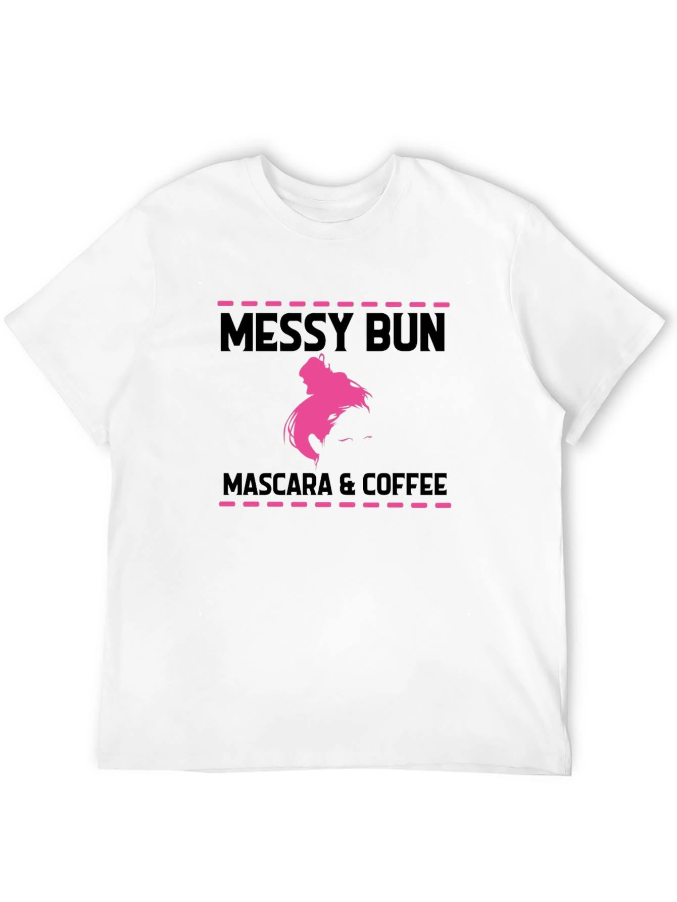 Messy Bun Mascara & Coffee Graphic T-Shirt