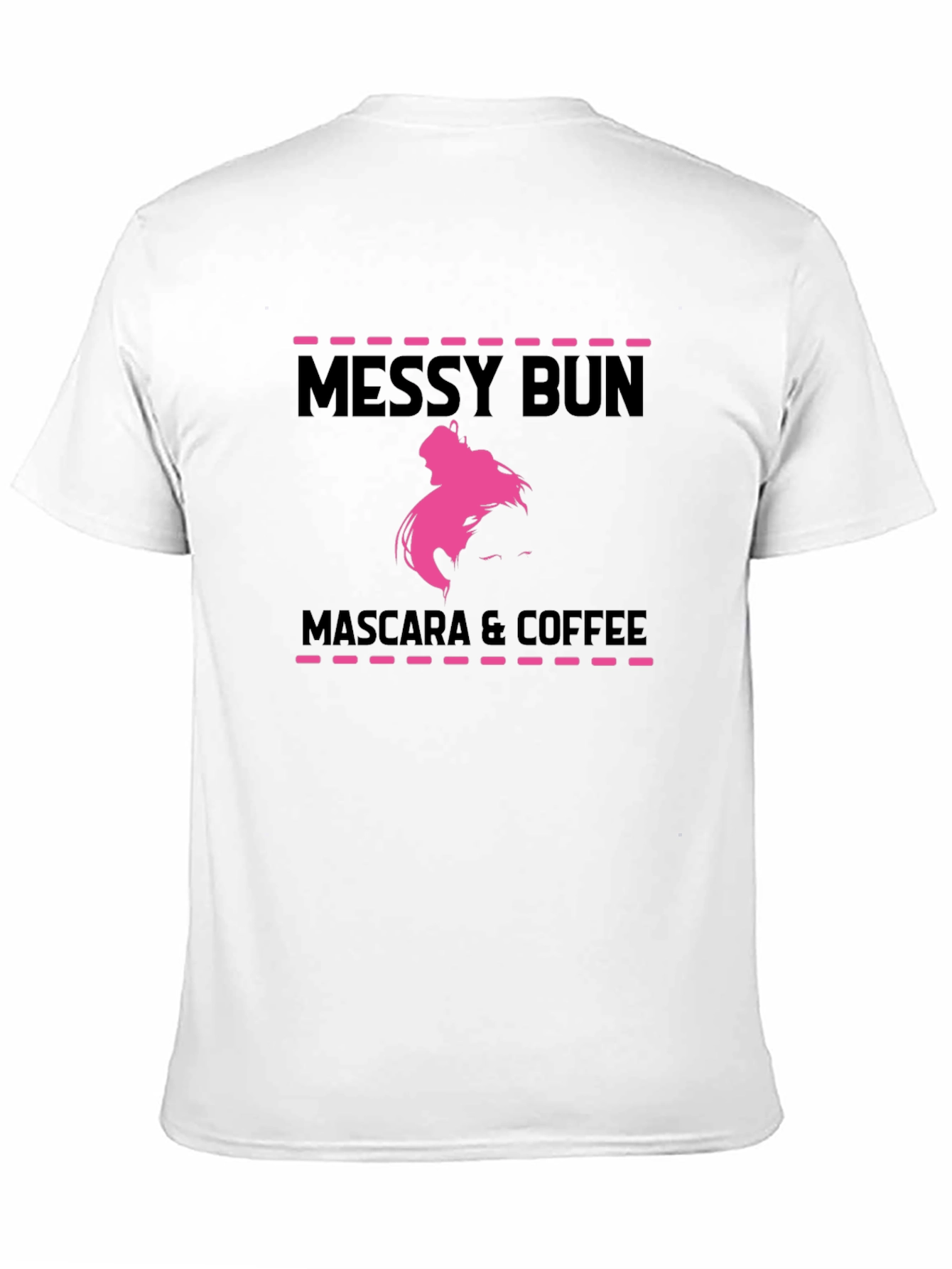 Messy Bun Mascara & Coffee Graphic T-Shirt