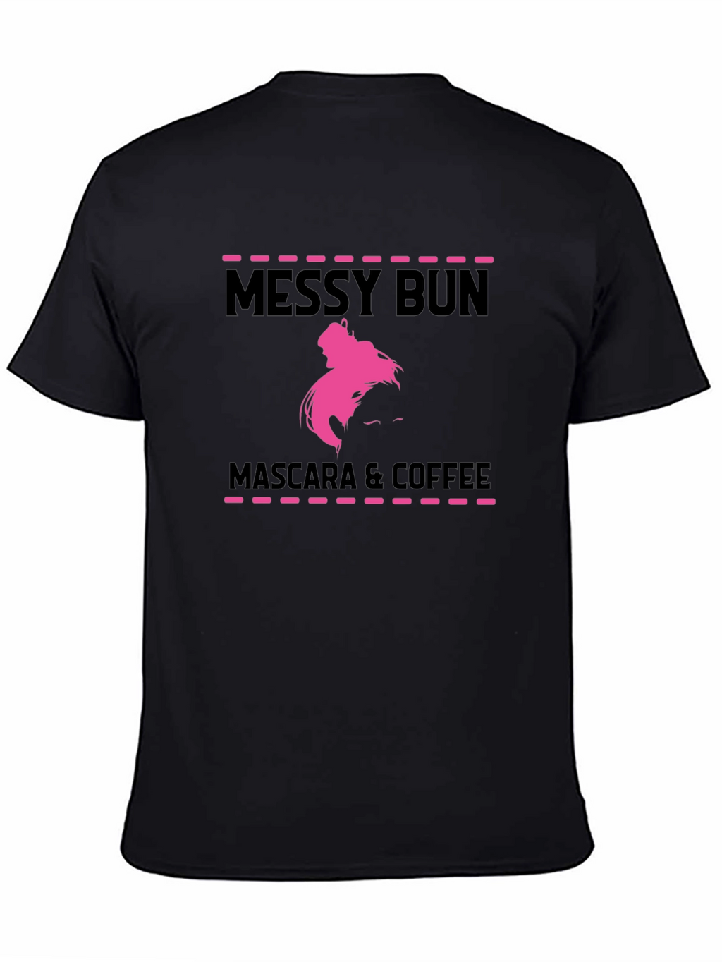 Messy Bun Mascara & Coffee Graphic T-Shirt