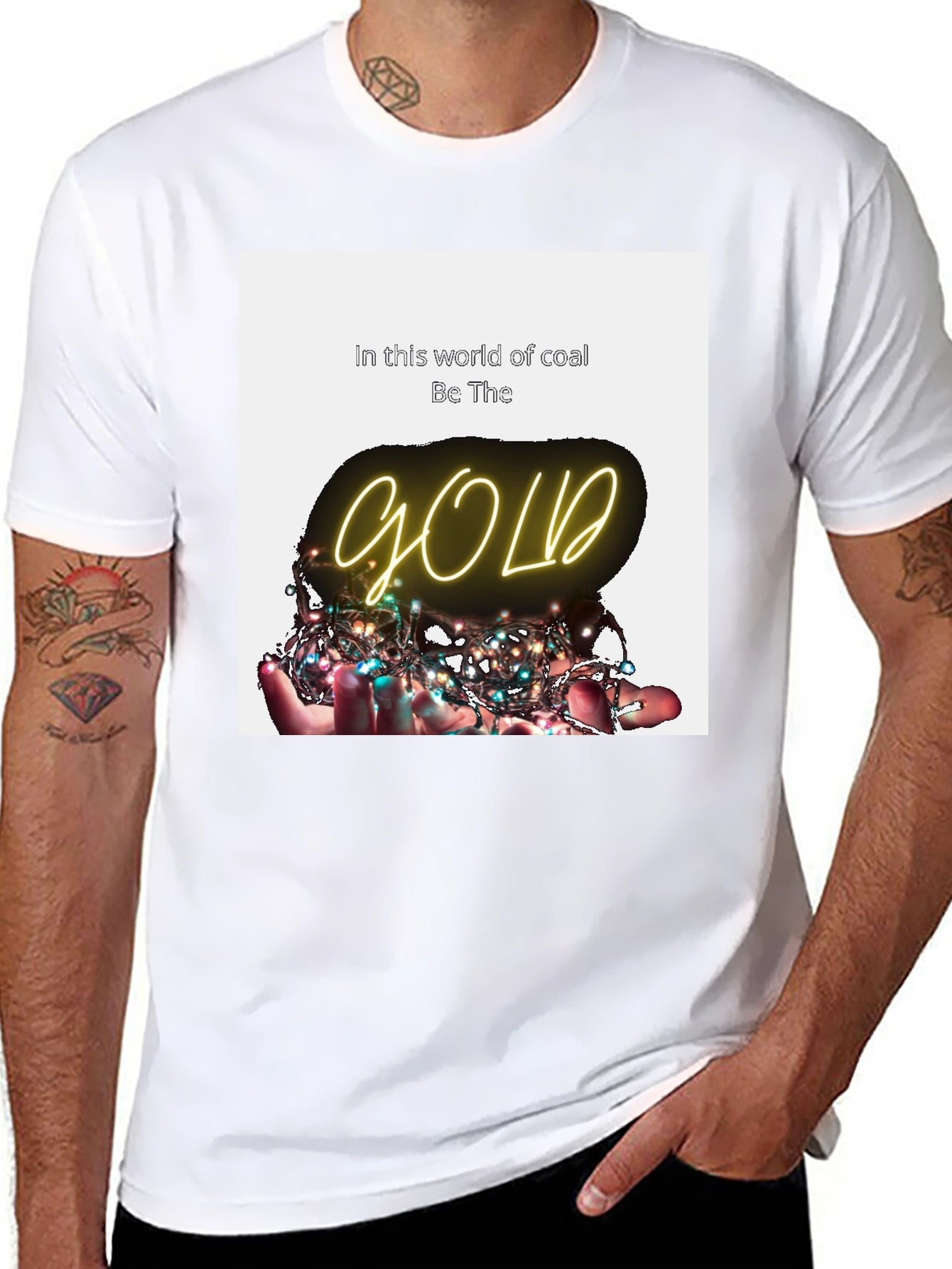 Be The Gold T-Shirt - Inspirational Graphic Tee