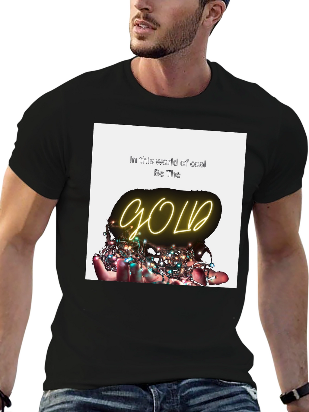 Be The Gold T-Shirt - Inspirational Graphic Tee