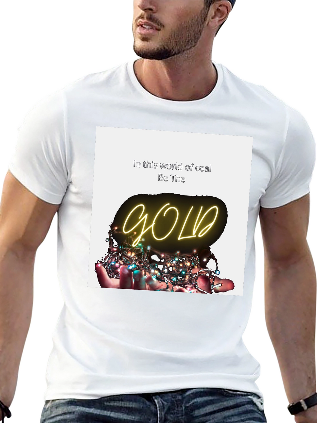 Be The Gold T-Shirt - Inspirational Graphic Tee