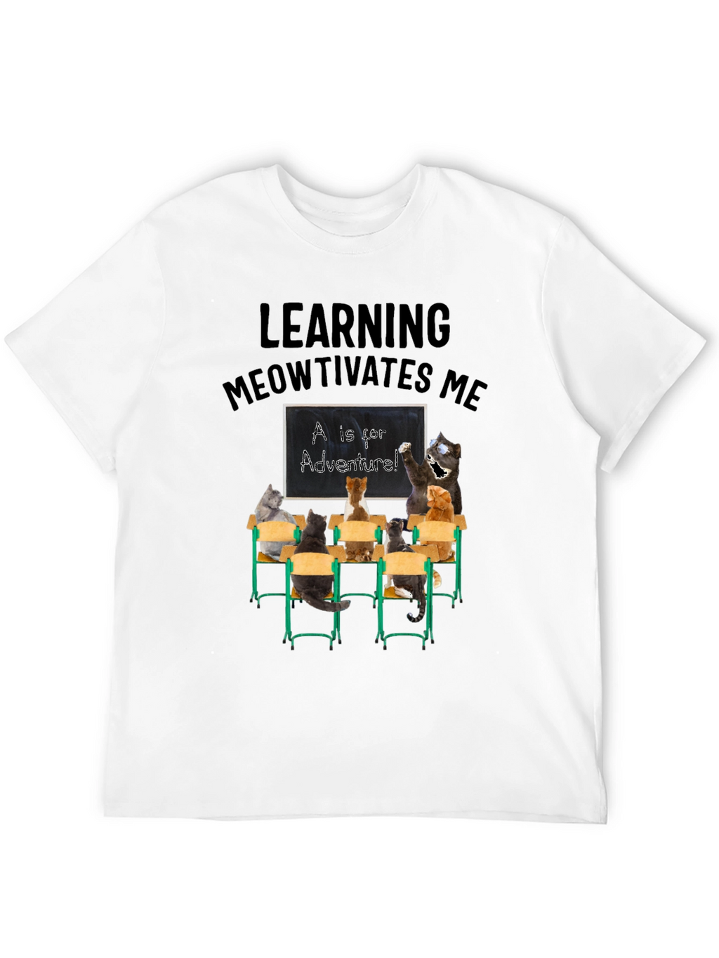 Learning Meowtivates Me T-Shirt