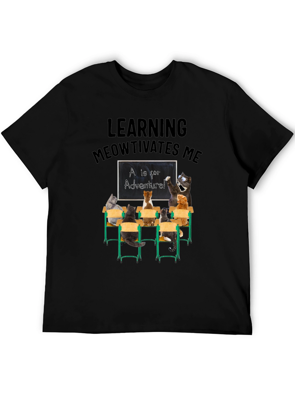Learning Meowtivates Me T-Shirt