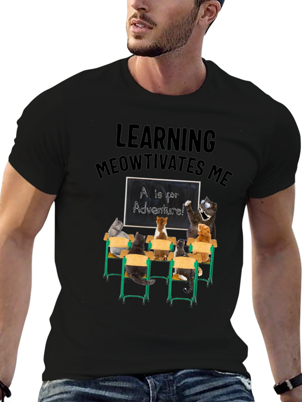 Learning Meowtivates Me T-Shirt