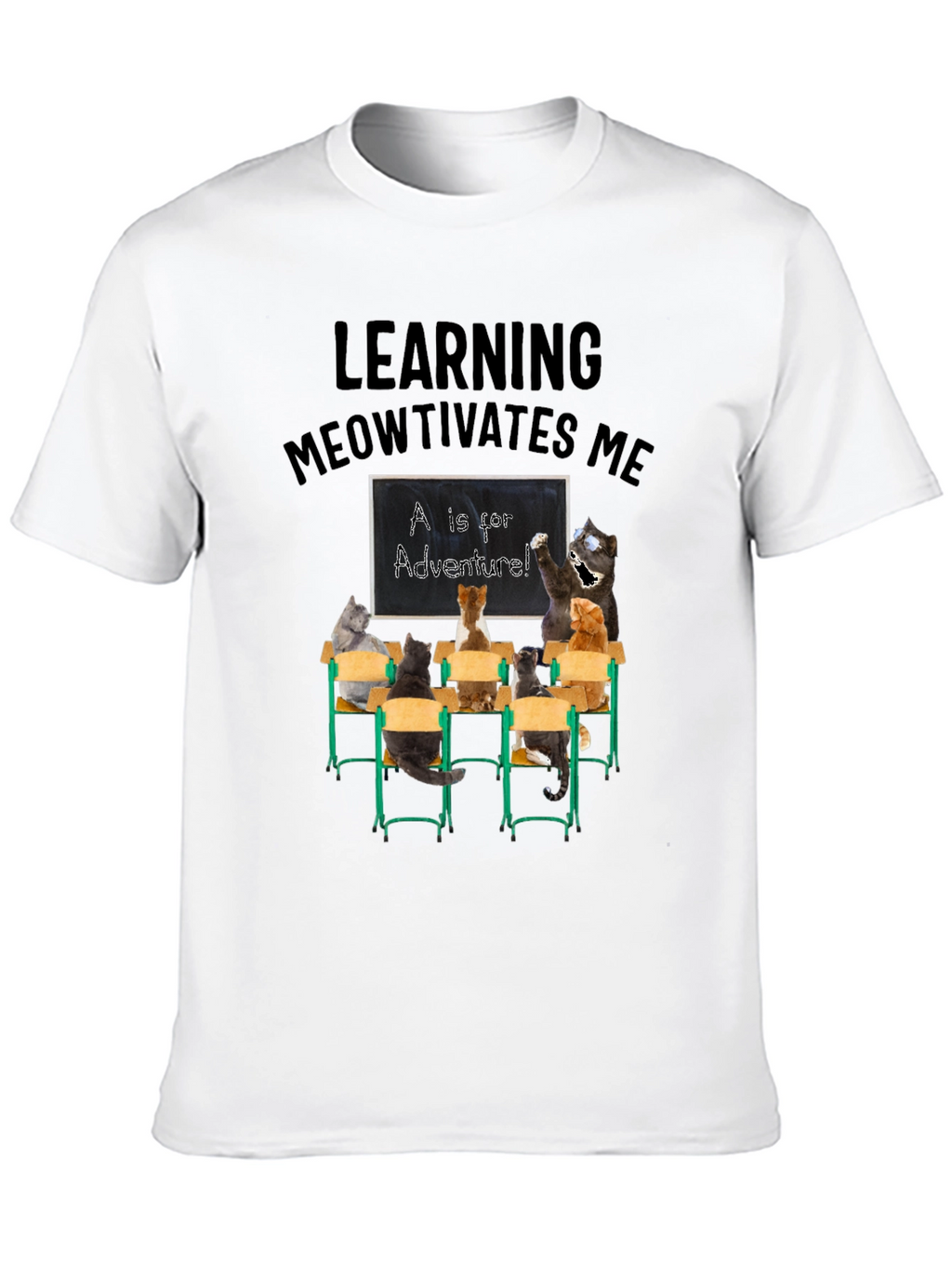 Learning Meowtivates Me T-Shirt