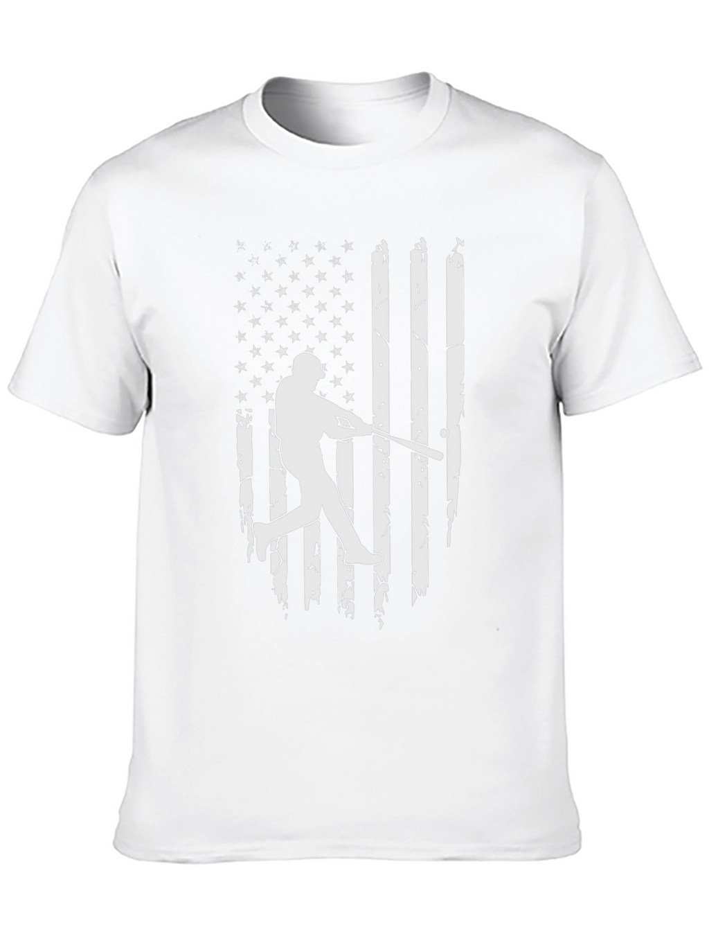 Baseball Flag Graphic Tee - Patriotic Sportswear
