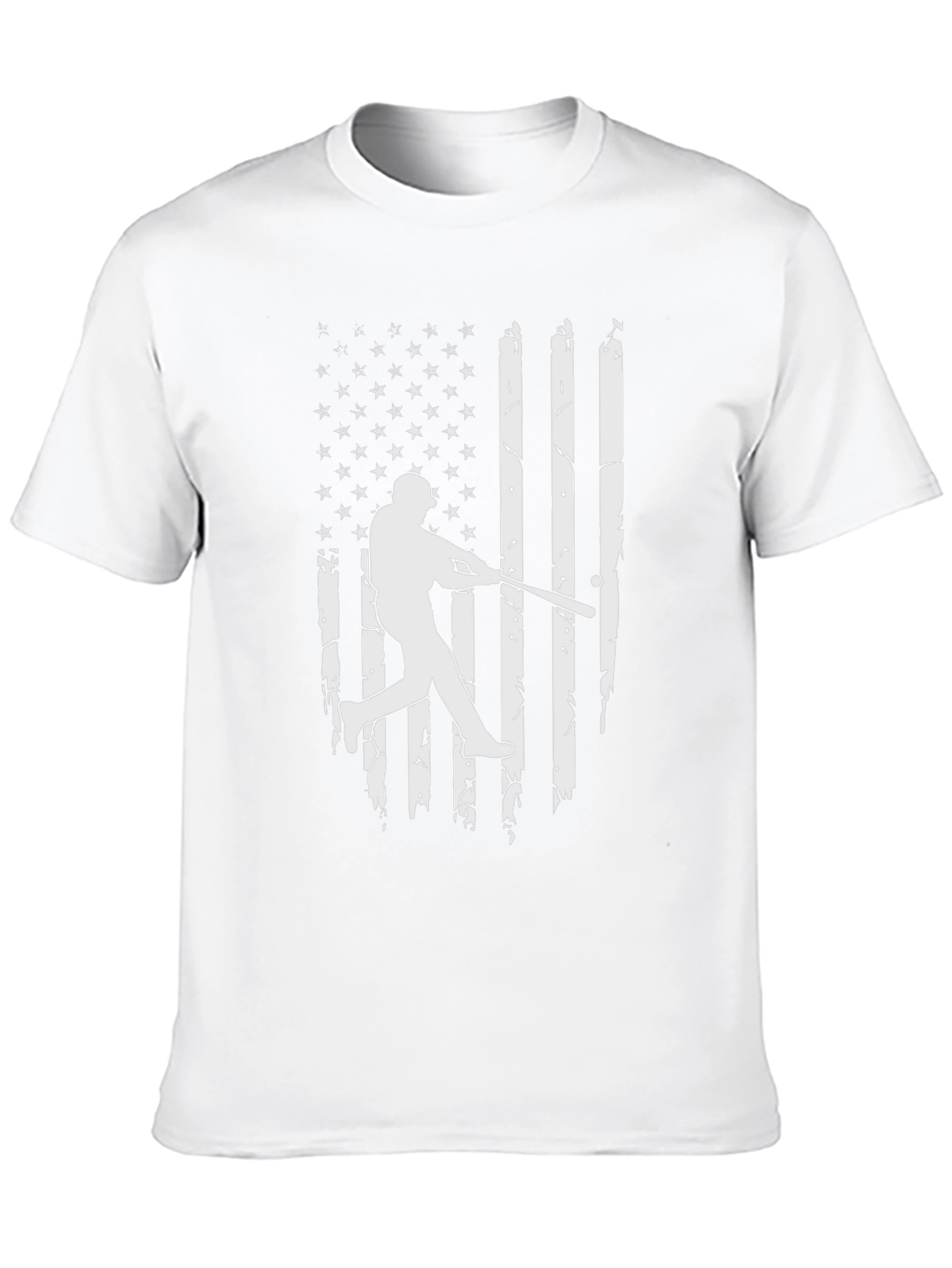 Baseball Flag Graphic Tee - Patriotic Sportswear
