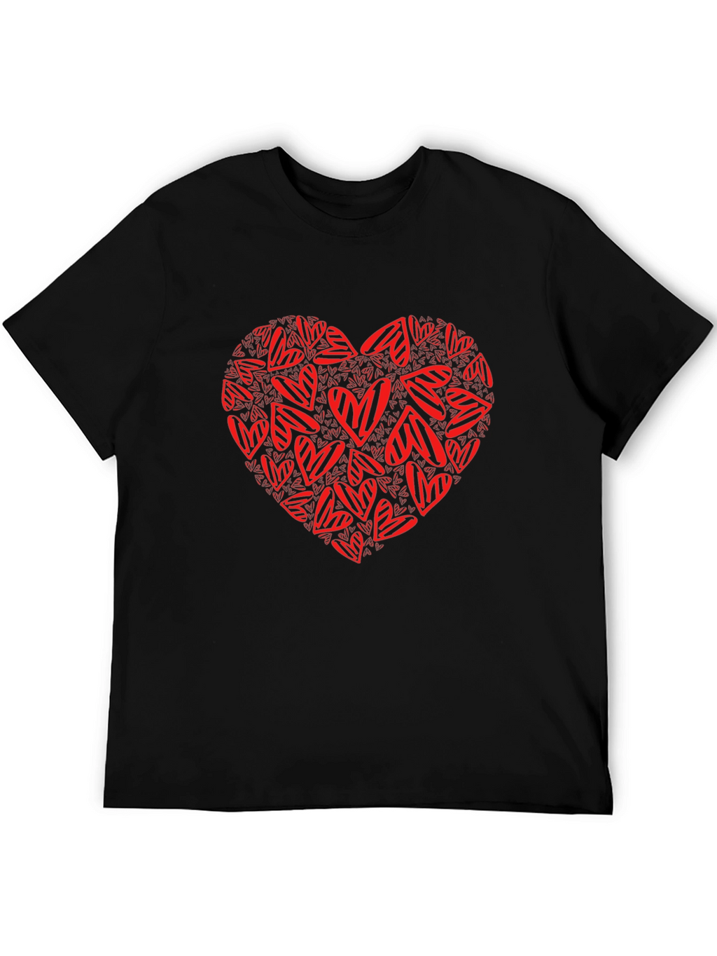 Heart of Hearts Graphic Tee - Mens Black T-Shirt