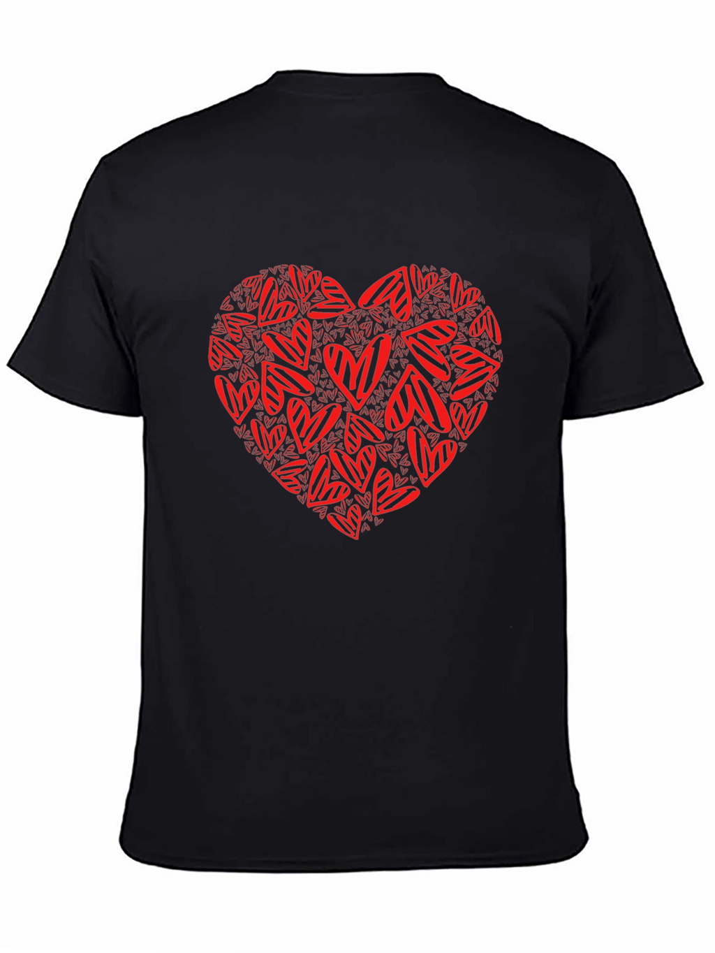Heart of Hearts Graphic Tee - Mens Black T-Shirt