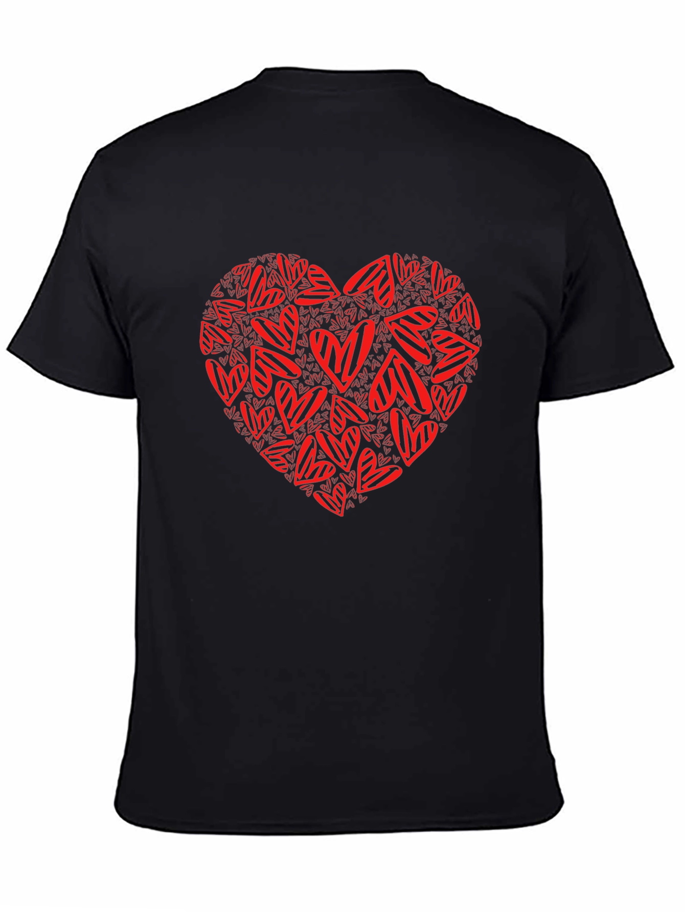Heart of Hearts Graphic Tee - Mens Black T-Shirt