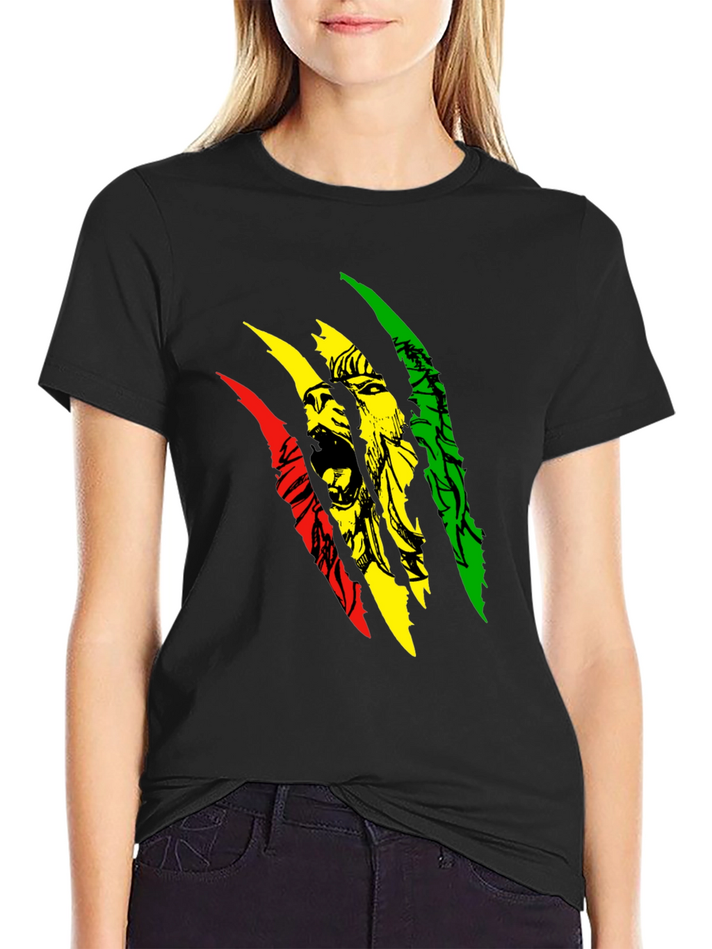 Rasta Lion Graphic T-Shirt - Reggae Style