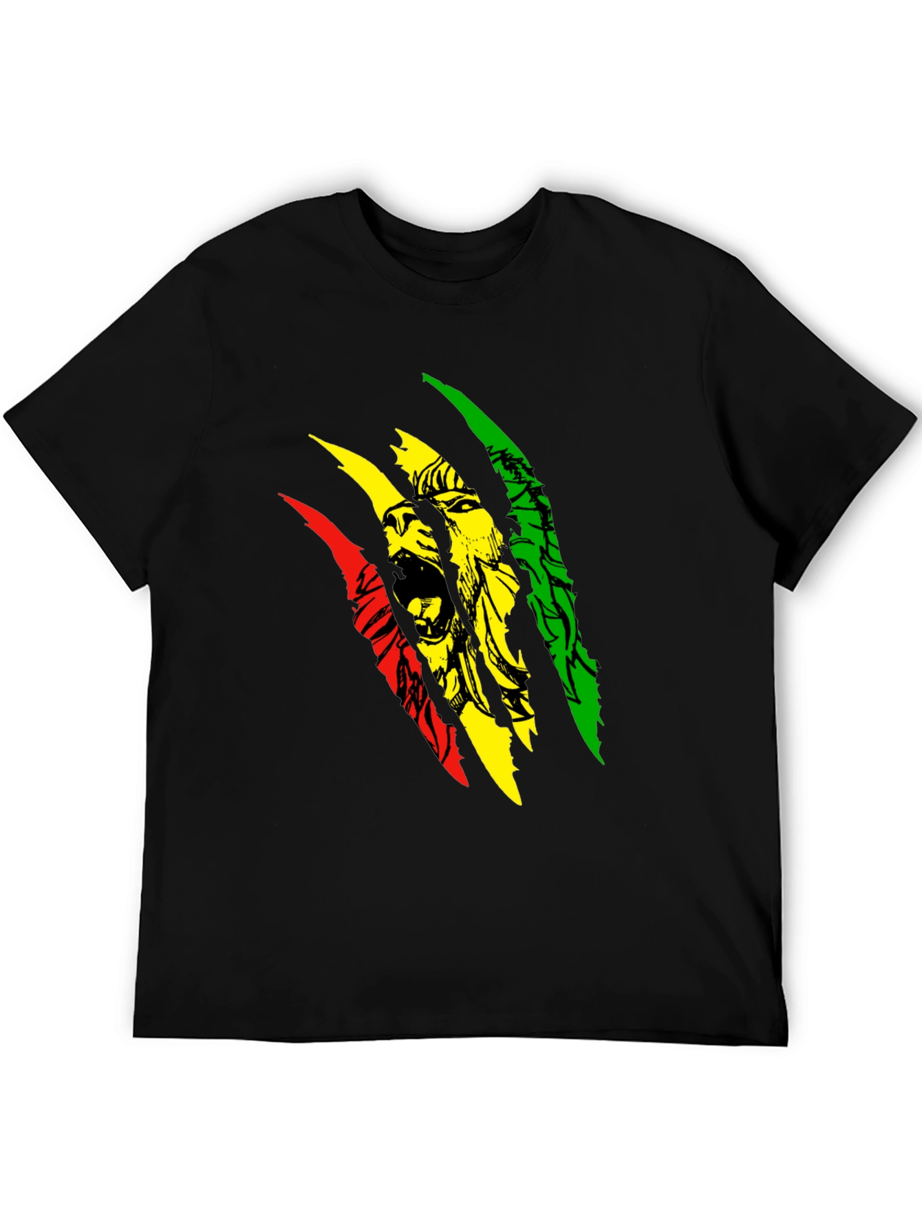 Rasta Lion Graphic T-Shirt - Reggae Style